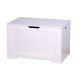 White Wooden Lift Top Storage/Box Organizer/Kid's Toy Chest with 2 Safety Hinge, Bench for Bedroom/Entryway/Living Room
