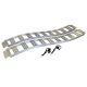 CargoSmart 12 in W x 90 in L 1500 lb Capacity Aluminum Fixed S Curve Truck Loading Ramp w Treads Includes 2 Ramps