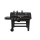 Char Griller Double Play 1,260 sq., in. 3-Burner Gas and Charcoal Grill in Black