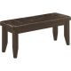 Coaster Home Furnishings Dalila Dining Bench w/ Tufted Upholstered Seat Cappuccino and Black