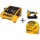 DEWALT 1 Gal. Portable Electric Trim Air Compressor w/ Bonus 18-Gauge Pneumatic Brad Nailer and 50 ft. x 1/4 in. Air Hose