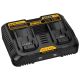 DEWALT 12-Volt to 20-Volt MAX Lithium-Ion Dual Port Jobsite Fast Charging Station w/ (2) USB Ports