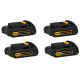 DEWALT 20-Volt MAX Compact Lithium-Ion 1.5Ah Battery Pack (4-Pk)