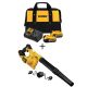 DEWALT Vacuum 20-Volt MAX Lithium-Ion Cordless Blower with Premium Battery Pack 5.0 Ah (2-Pack), Charger and Kit Bag