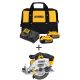 DEWALT 20-Volt MAX Lithium-Ion Cordless 6-1/2 in. Circular Saw with Premium Battery Pack 5.0 Ah (2-Pack), Charger and Kit Bag