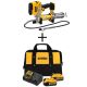 DEWALT 20-Volt MAX Cordless Grease Gun (Tool-Only) w/ 20-V Li-Ion Starter Kit w/ Battery 5.0Ah (2-Pack), Charger & Bag