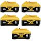 DEWALT 20-Volt MAX XR Premium Lithium-Ion 6.0Ah Battery Pack (5-pk)