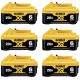 DEWALT 20-Volt MAX XR Lithium-Ion 6.0 Ah Premium Battery Pack (6-pk)