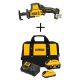 DEWALT ATOMIC 20-Volt MAX Cordless Brushless Compact Reciprocating Saw (Tool-Only) w/ 20V 6Ah & 4Ah Batteries, Charger & Bag
