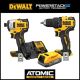 DEWALT ATOMIC 20-Volt Brushless Cordless 1/2 in. Drill/Driver(Tool-Only) w/Bare 20V 1/4 in. Impact Driver & 20V POWERSTACK Kit