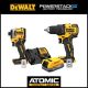 DEWALT ATOMIC 20-Volt Brushless Cordless Compact 1/2 in. Drill/Driver(Tool-Only) w/Bare 20V Impact Driver & 20V POWERSTACK Kit