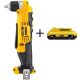 DEWALT 3/8 in. 20-Volt MAX Lithium-Ion Cordless Right Angle Drill with Bonus Compact Battery Pack 3.0 Ah