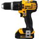 DEWALT 20-Volt MAX Lithium-Ion Cordless Compact Hammer Drill/Driver Kit with (2) Batteries 1.5Ah, Charger and Contractor Bag