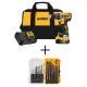 DEWALT 20-Volt MAX XR Cordless Brushless 1/2 in. Drill/Driver Kit w/ Black and Gold Drill Bit Set (21-Piece)