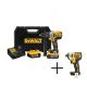 DEWALT 20-Volt MAX XR Lithium-Ion Cordless Brushless Hammer Drill w/ 2 Batteries 5 Ah, Charger, Case, and Free Impact Driver