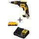 DEWALT 20-Volt MAX Lithium-Ion Cordless Brushless Drywall Screw Gun (Tool-Only) with Free 20-Volt MAX Battery 3.0Ah & Charger