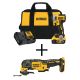 DEWALT 20-Volt MAX Lithium-Ion Cordless 1/4 inch Impact Driver w/ ATOMIC 20-V Brushless Cordless Oscillating Tool (Tool-Only)