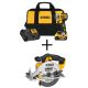 DEWALT 20-Volt MAX Lithium-Ion Cordless 1/4 inch Impact Driver w/ 20-Volt Cordless 6-1/2 inch Circular Saw (Tool-Only)