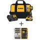 DEWALT 20-Volt MAX XR Lithium-Ion Cordless Brushless 3-Speed 1/4 in. Impact Driver Kit with MAXFIT Screwdriving Set (35-Piece)