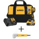 DEWALT 20- -Volt MAX XR Cordless Brushless 3-Speed 1/4 in. Impact Driver Kit with MAXFIT Right Angle Magnetic Attachment