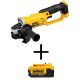 DEWALT 20-Volt MAX Lithium Ion Cordless 4-1/2 in. Grinder (Tool-Only) with Free 20-Volt MAX XR Lithium Ion Battery Pack 4.0Ah