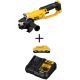 DEWALT 20-Volt MAX Li-Ion Cordless 4-1/2 inch to 5 inch Grinder (Tool-Only) w/ 20-V Li-Ion 4.0 Ah Battery & Charger Starter Kit