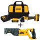 DEWALT 20-Volt MAX Cordless 4-1/2 inch Brushless Paddle Switch Small Angle Grinder Kit w/ Bonus Reciprocating Saw (Tool-Only)