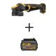 DEWALT 20-Volt MAX Cordless Brushless 4-1/2 - 5-in Paddle Switch Angle Grinder w/FLEXVOLT Advantage (Tool Only) w/6 Ah Battery