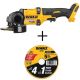 DEWALT FLEXVOLT 60-Volt MAX Cordless Brushless 4-1/2-in to 6-in Small Angle Grinder(Tool-Only) w/ Metal Cutting Wheel(5-Pack)