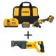 DEWALT FLEXVOLT 60-Volt MAX Li-Ion Cordless 4-1/2in to 6in Small Angle Grinder with 20-Volt Cordless Recip Saw (Tool-Only)