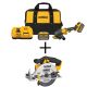 DEWALT FLEXVOLT 60-Volt MAX Li-Ion Cordless 4-1/2in to 6in Small Angle Grinder with 20-Volt 6-1/2in Circ Saw (Tool-Only)