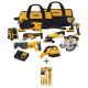 DEWALT 20-Volt Max Cordless Combo Kit (10-Tool) w/ Bi-Metal Reciprocating Saw Blade Set w/ Case (16-Piece)