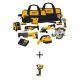 DEWALT 20-Volt MAX Lithium-Ion Cordless Combo Kit (10-Tool) with ATOMIC 20V MAX Brushless 1/2 in. Impact Wrench (Tool-Only)
