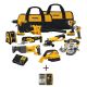 DEWALT 20-Volt Max Cordless Combo Kit (10-Tool) w/ Two 20-Volt 2Ah Batteries, Charger, Bag & MAXFIT Screwdriving Set (35-Piece)