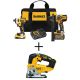 DEWALT 20-Volt MAX Cordless Brushless Hammer Drill/Driver Combo Kit(2-Tool) w/ 20-Volt Brushless Jigsaw (Tool-Only)