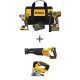 DEWALT 20V MAX Cordless Brushless Hammer Drill/Driver Combo Kit (2-Tool) w/ 20V Reciprocating Saw and 20V Jigsaw (Tools-Only)