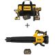 DEWALT 20V MAX Cordless Brushless Hammer Drill/Driver Combo Kit (2-Tool) w/ 20V Blower (Tool Only) & FLEXVOLT 6Ah Battery