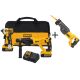 DEWALT 20-Volt Max XR Lithium Ion Cordless Brushless Combo Kit (2-Tool) with Bonus Reciprocating Saw