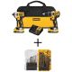 DEWALT 20-Volt MAX Lithium-Ion XR Cordless Brushless Drill/Impact Combo Kit (2-Tool) w/ Black & Gold Drill Bit Set (21-Piece)