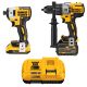 DEWALT 20-Volt MAX Lithium-Ion Cordless Brushless Combo Kit (2-Tool) with FLEXVOLT and 20-Volt Battery and Charger
