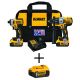 DEWALT 20-Volt MAX XR Lithium-Ion Cordless Brushless Hammer Drill/Impact Combo Kit (2-Tool) with Bonus 5.0 Ah Battery Pack