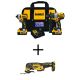 DEWALT - 20-Volt MAX XR Li-Ion Cordless Brushless Hammer Drill/Impact Combo Kit (2-Tool) w/ Bare 20-V Brushless Oscillating Tool