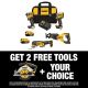 DEWALT 20V MAX Lithium-Ion Cordless Brushless Combo Kit (4-Tool) and 20V MAX Cordless Brushless 6-1/2 in. Circular Saw