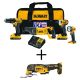 DEWALT 20-Volt MAX Li-Ion Cordless Combo Kit (4-Tool) with Bonus 20-Volt MAX Cordless Brushless Oscillating Tool (Tool-Only)