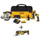 DEWALT 20-Volt MAX Lithium-Ion Cordless Combo Kit (4-Tool) w/ ATOMIC 20-Volt Brushless Cordless Oscillating Tool