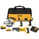 DEWALT 20-Volt MAX Cordless Combo Kit (4 tool) w/ 4 Ahr Battery, 2 Ahr Battery, Charger and Bag