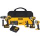 DEWALT 20-Volt MAX Lithium-Ion Cordless Combo Kit (4-Tool) with (2) Batteries 3.0Ah, Charger and Tool Bag DCK490L2