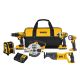 DEWALT 20-Volt MAX Lithium-Ion Cordless Combo Kit (6-Tool) with (2) Batteries 2Ah, Charger and Tool Bag