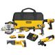 DEWALT 20-Volt MAX Lithium-Ion Cordless Combo Kit (6 tool) w/ 2 Ahr Battery, 4 Ahr Battery, Charger and Bag