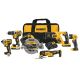 DEWALT 20-Volt Max Lithium-ion Cordless Combo Kit 6-Tool w/ Two 20-Volt MAX Compact 2.0 Ah Batteries, Charger and Tool Bag
